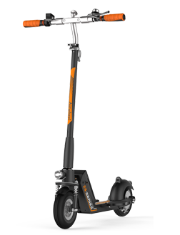 Z5 standing up electric scooter adds USB port to its replaceable battery and dual shock mitigation systems make it conquer various road conditions.